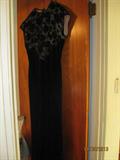 Exquisite black formal dress.