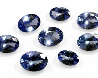 Genuine Tanzanite Gemstones 0.35 ct 0.75 ct
