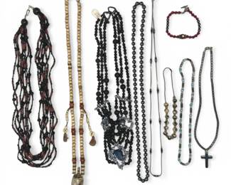 Black Beaded Costume Jewelry