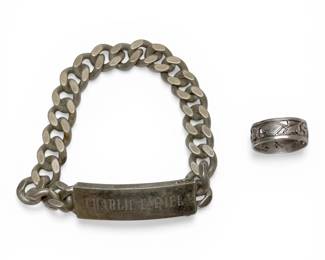 Sterling Bracelet and Ring 57g Total