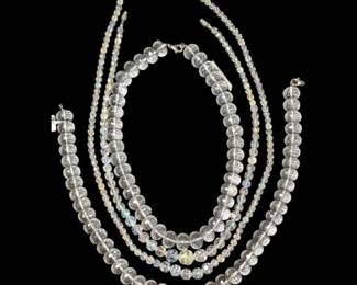 Four Crystal Necklaces