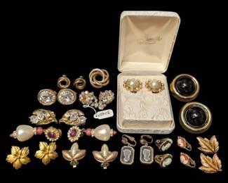 GoldToned ClipOn Earrings