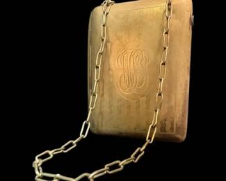 German Silver Monogrammed Coin Purse