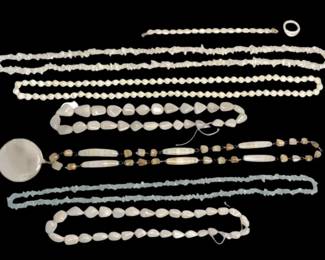 Australian Opal Beaded Necklaces Mother of Pearl Jewelry