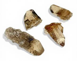 Four Genuine Topaz Gemstones, from Thomas Range, Juab County, Utah