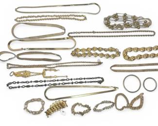 Chunky GoldToned Costume Jewelry