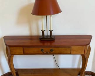 Superior Furniture Wooden Console Table Lamp