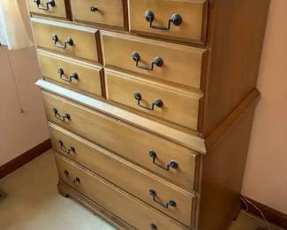Vintage Wooden 7Drawer Dresser
