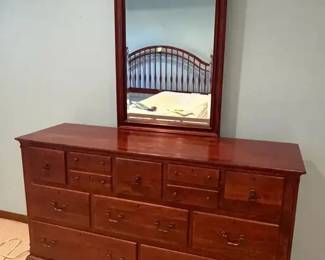 Lexington 12Drawer Bob Timberlake Cherry Wooden Dresser Mirror