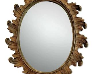 Ornate Vintage Syroco Gold Wall Mirror