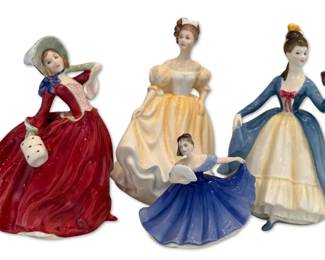 Four Royal Doulton Bone China Figurines