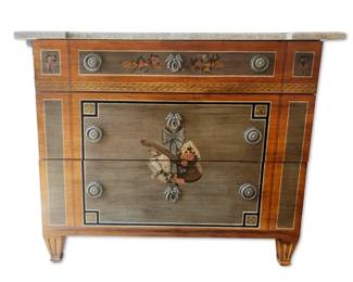 Drexel Heritage Decorated Chest of Drawers, Inheritance Collection