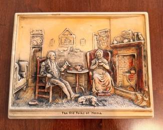 Ceramic The Old Folks At Home Wall Plaque