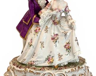 Luigi Fabris Italian Porcelain Dancing Couple Figurine