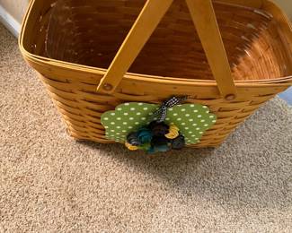 LONGABERGER EMBELLISHED BASKET