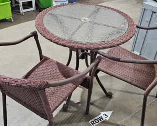 PATIO TABLE AND CHAIRS