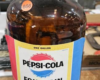 PEPSI COLA FOUNTAIN SYRUP BOTTLE 
