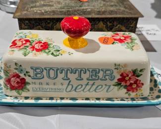 PIONEER WOMAN BUTTER DISH