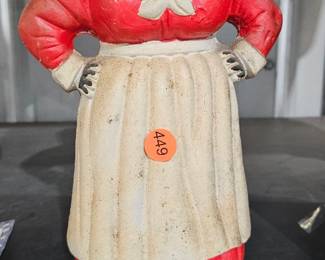 VINTAGE CAST IRON COIN BANK