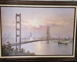 FRAMED BRIDGE PICTURE DECOR