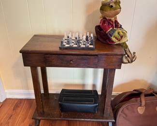 Brutalist small console table - $100