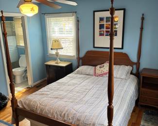 Queen 4 poster Bed - $250