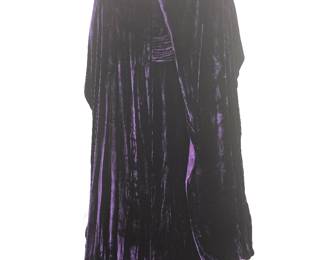 Vintage Couture Tomasz Starzewski beaded velvet Cape and Dress