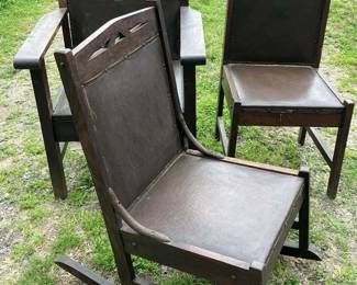 MISSION OAK CHAIRS & ROCKERS