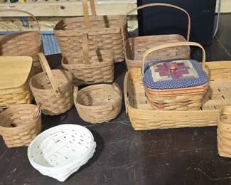 COLLECTION OF LONGABERGER BASKETS