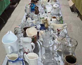 LARGE ANTIQUE & VINTAGE PITCHER COLLECTION