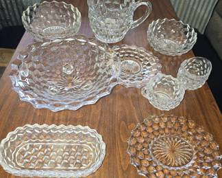 FOSTORIA AMERICAN PATTERN GLASSWARE