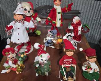 LARGE COLLECTION OF ANNALEE CHRISTMAS FIGURES
