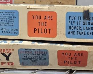 VINTAGE SIKORSKY TOY HELICOPTERS