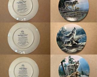 Ltd. Edition Kevin Daniel Wolf Plates Knowles