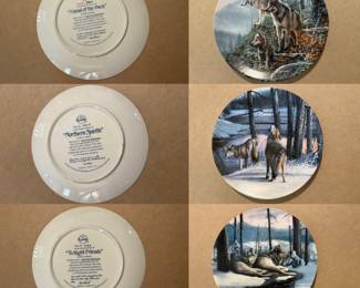 Ltd. Edition Kevin Daniel Wolf Plates Knowles