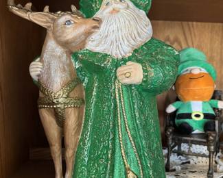 Victorian Santa Ceramic and tons more Christmas 