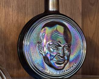 Dwight D. Eisenhower - Wheaton Glass - Carnival Glass 60's 70's