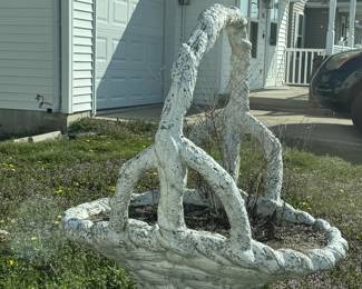 Huge large heavy move yourself adorable Cottagecore yard decor for your spring flowers! 