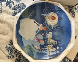 Disney Cinderella Plate - Treasured Moments by Edwin M. Knowles 1990's