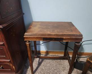 Antique Wood Side Table