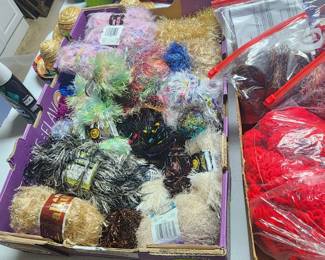 Specialty Yarns - eyelash, mohair, chenille