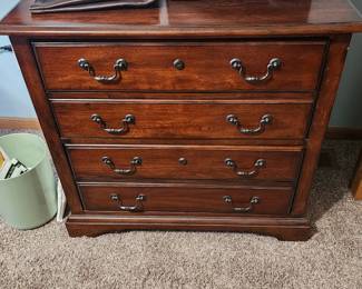 2 Drawer Solid Cherry Wood Filing Cabinet (locks - we have keys). We have 2 of these