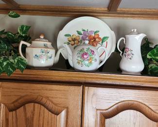 Ceramic Pitchers and Serving Tray