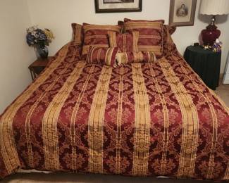 King Size Bed - Mattress and metal frame only (no headboard/footboard)