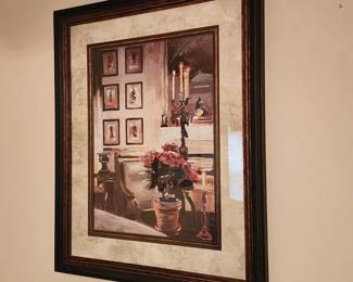 Large framed print