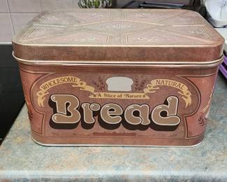 Vintage Tin Bread Box