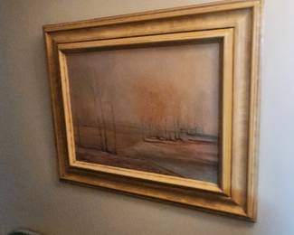 Framed painting