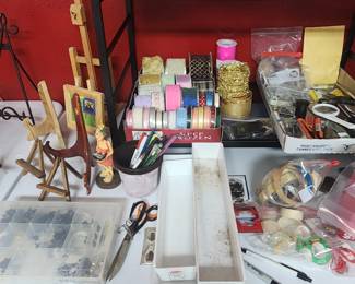 Arts and Craft Supplies - scissors, tape, ribbon, and more