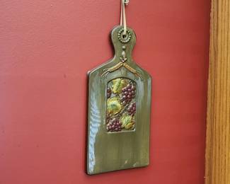 Ceramic Wall Art in the shape of a cheese board