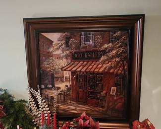 Art Gallery framed oil painting